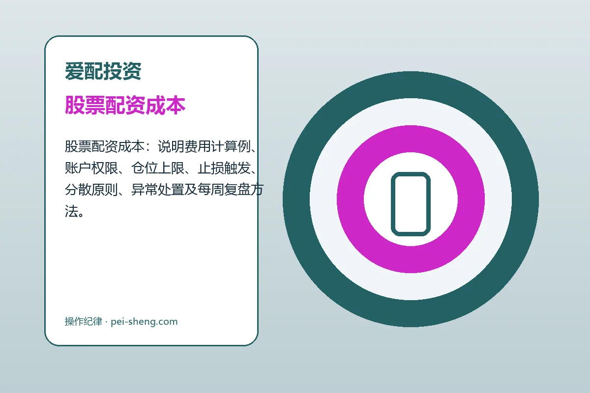爱配投资费用、账户与退出规则图解